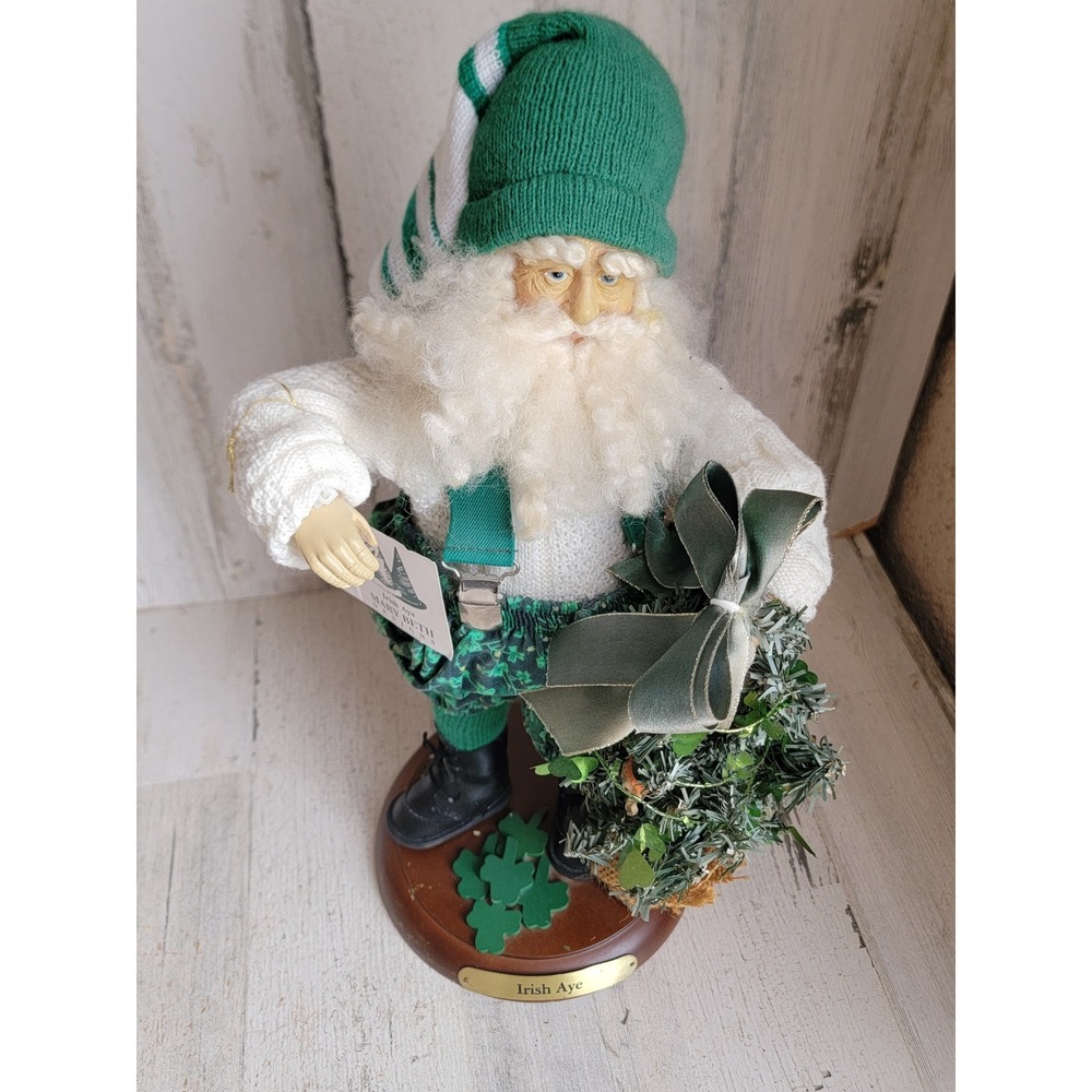 Kurt Adler Irish Aye st Patrick's Day Santa Claus‎ Xmas figure leprechaun